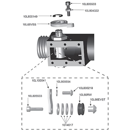 Marco Shutoff Arm for Blastmaster 153 Remote Control Valve 10L100041